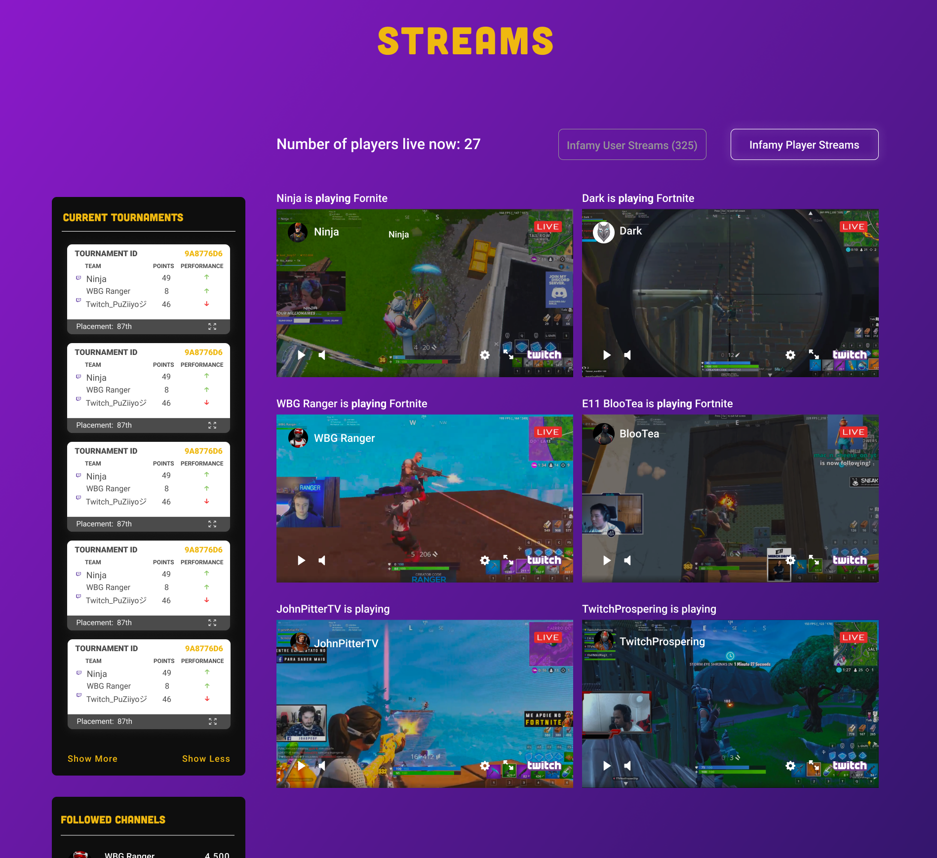 Infamy Fantasy Esports gallery image