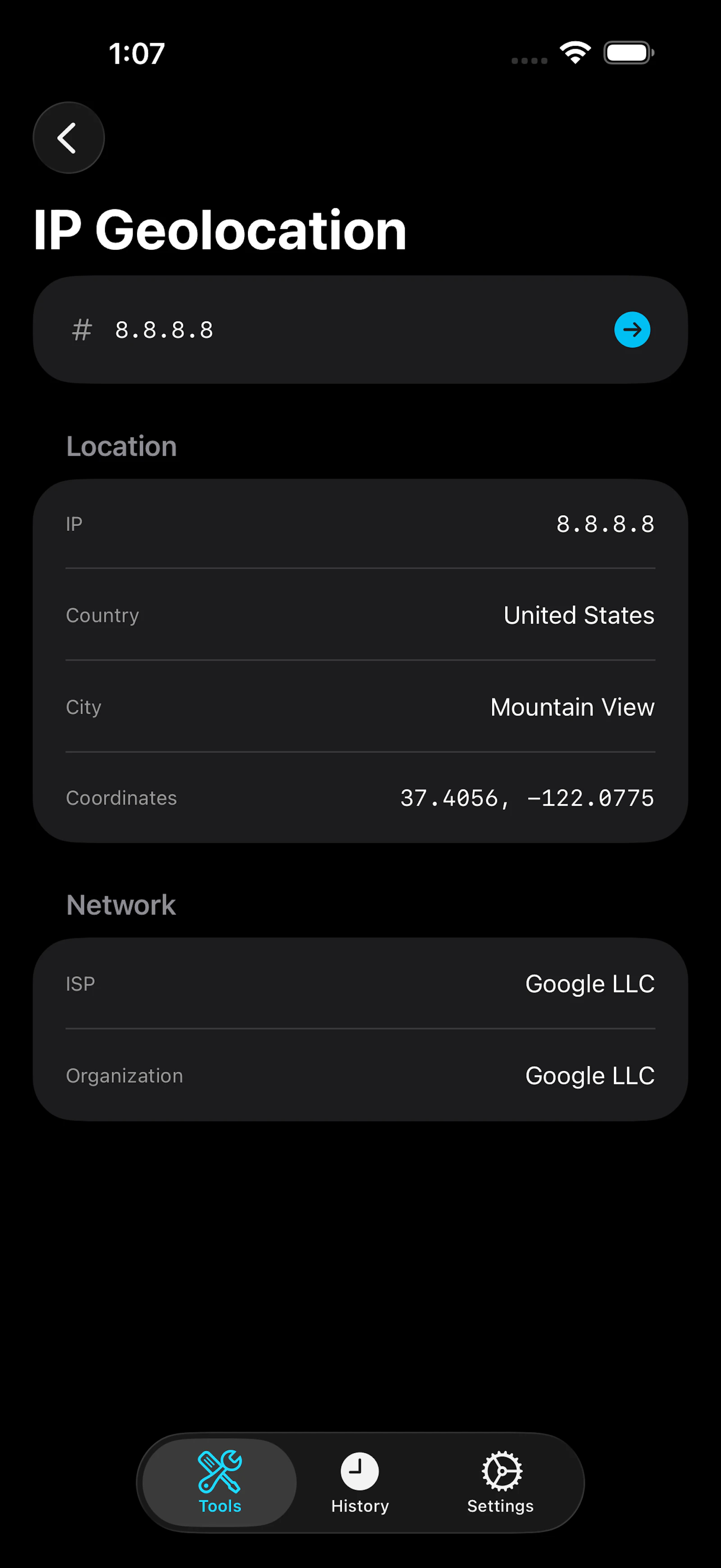 NetProbe screenshot 5