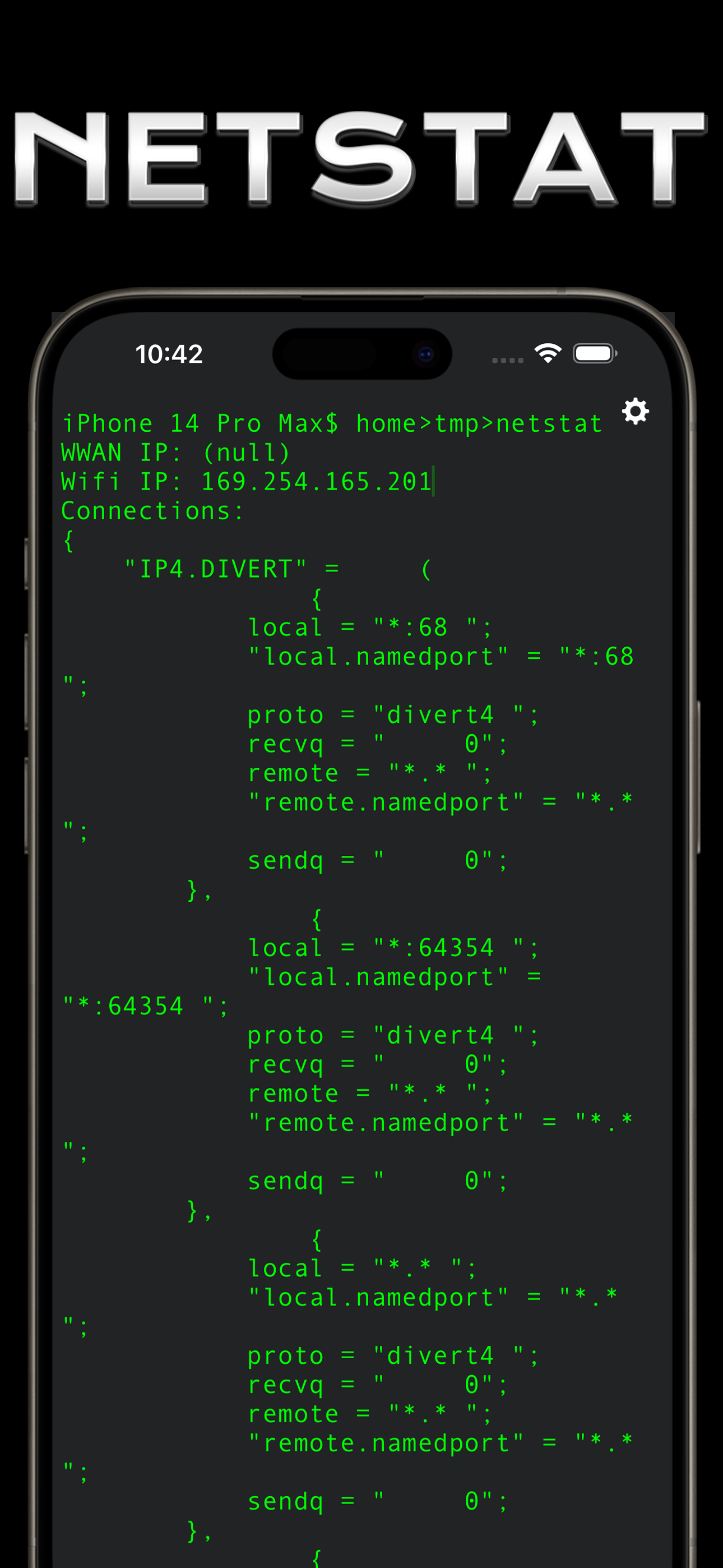 Mídia 7 de Openterm - Emulador de terminal no iOS