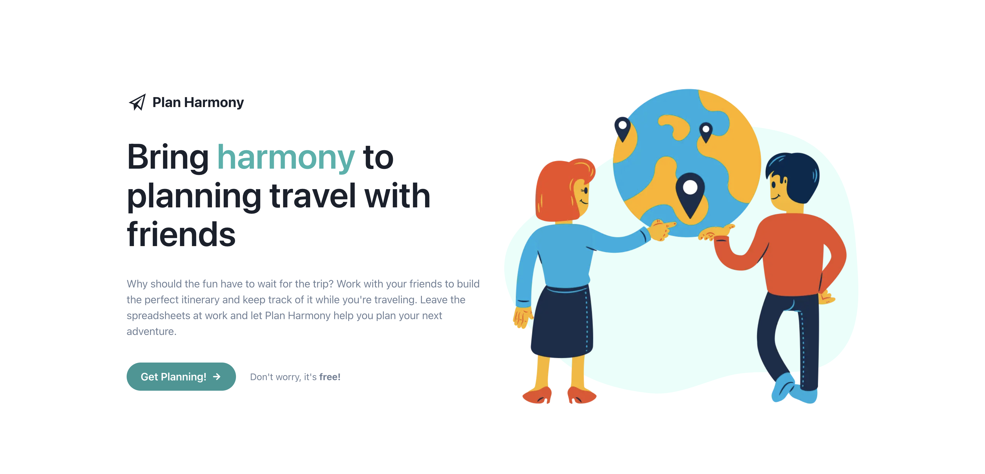 Plan harmonie - Collaborative Trip Planning Tool media 1