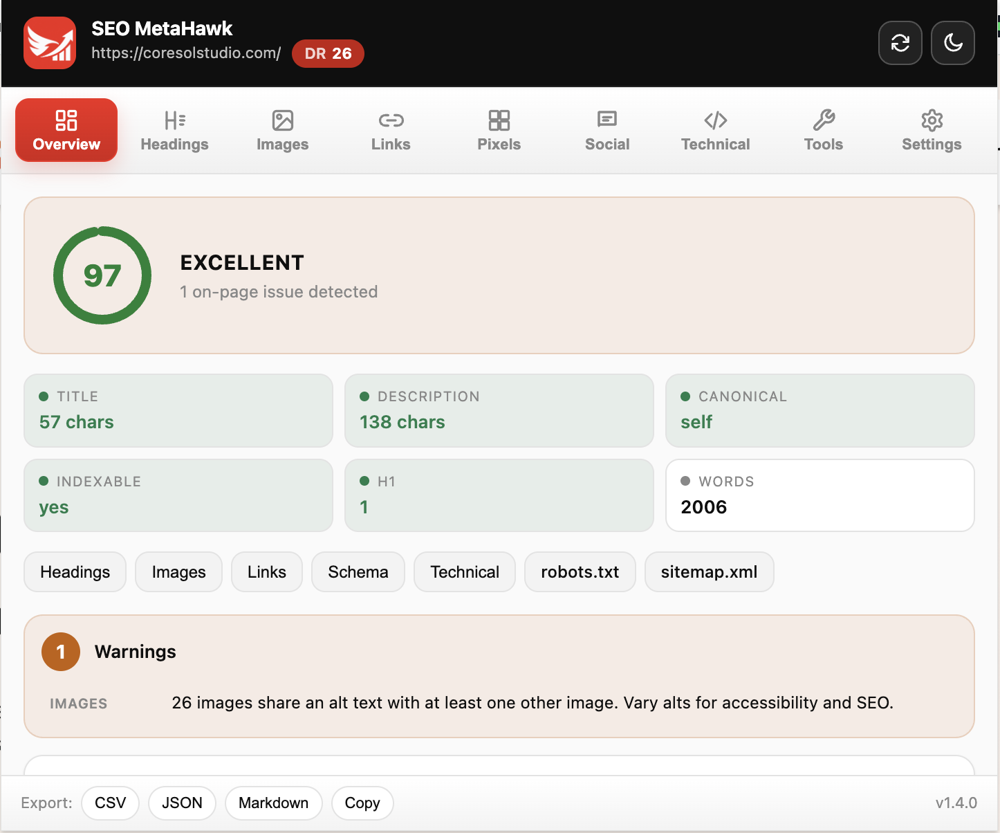 SEO MetaHawk gallery image
