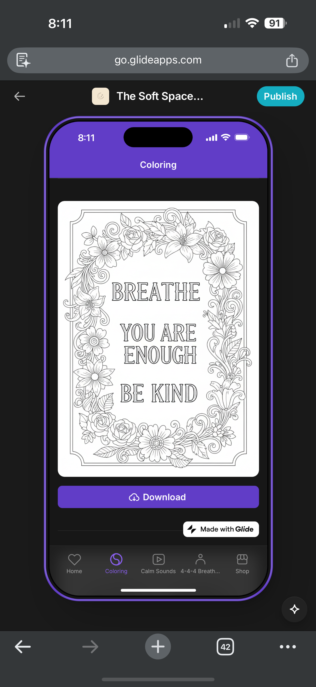 The Soft Space Studio Calm App gallery image