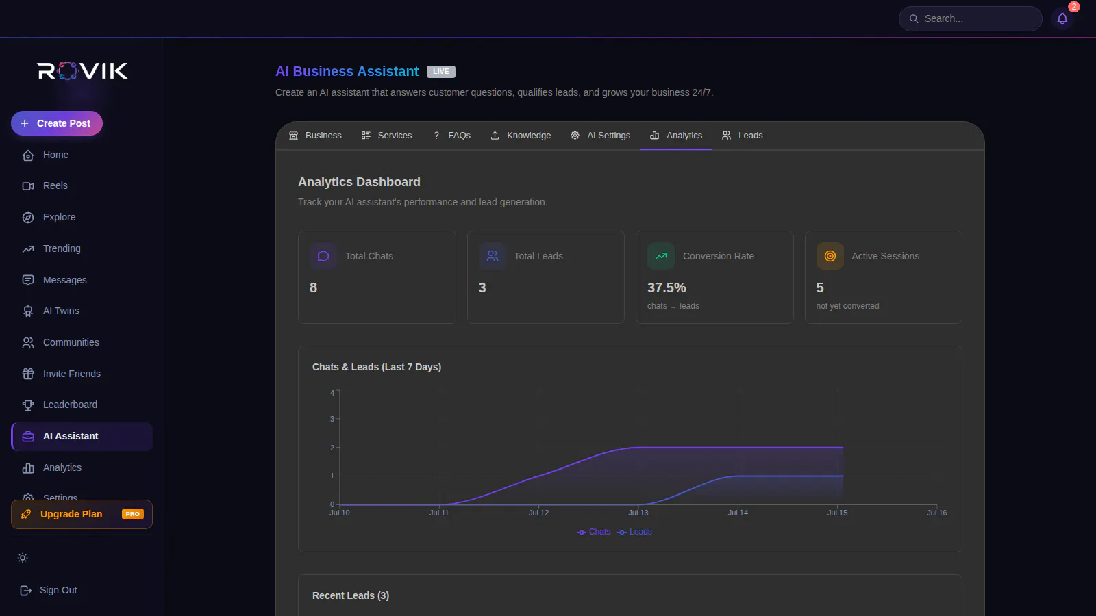 ROVIK – Build, Learn & Grow with AI screenshot 4