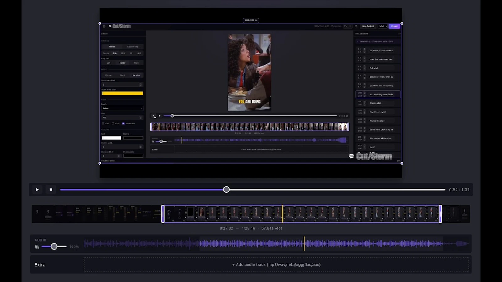 Cut/Storm screenshot 1 (video preview)