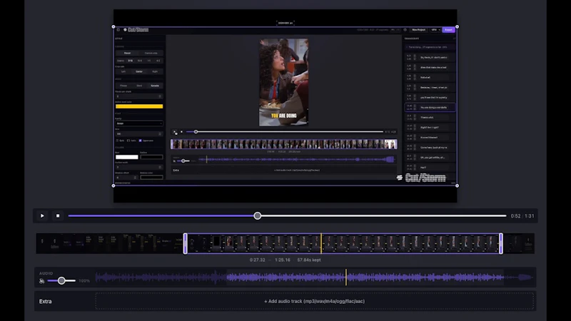 Cut/Storm screenshot 1 (video preview)