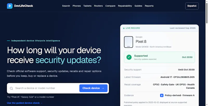 DevLifeCheck screenshot 2