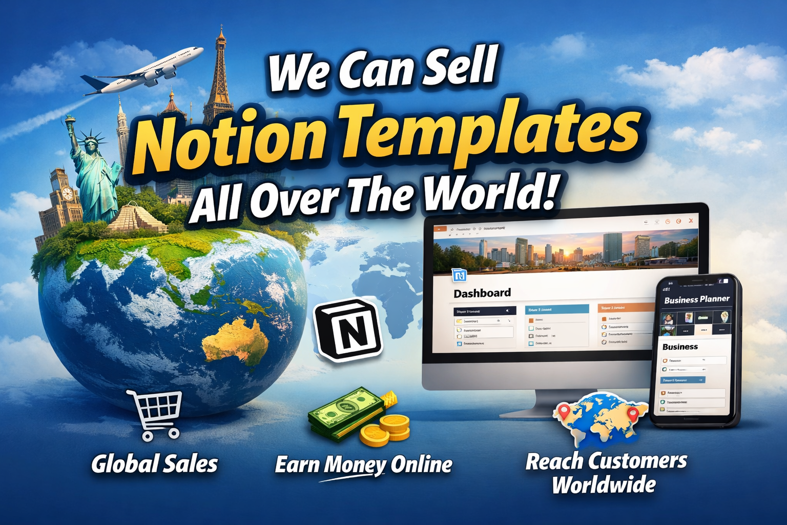 How to Sell Notion Templates Worldwide media 1
