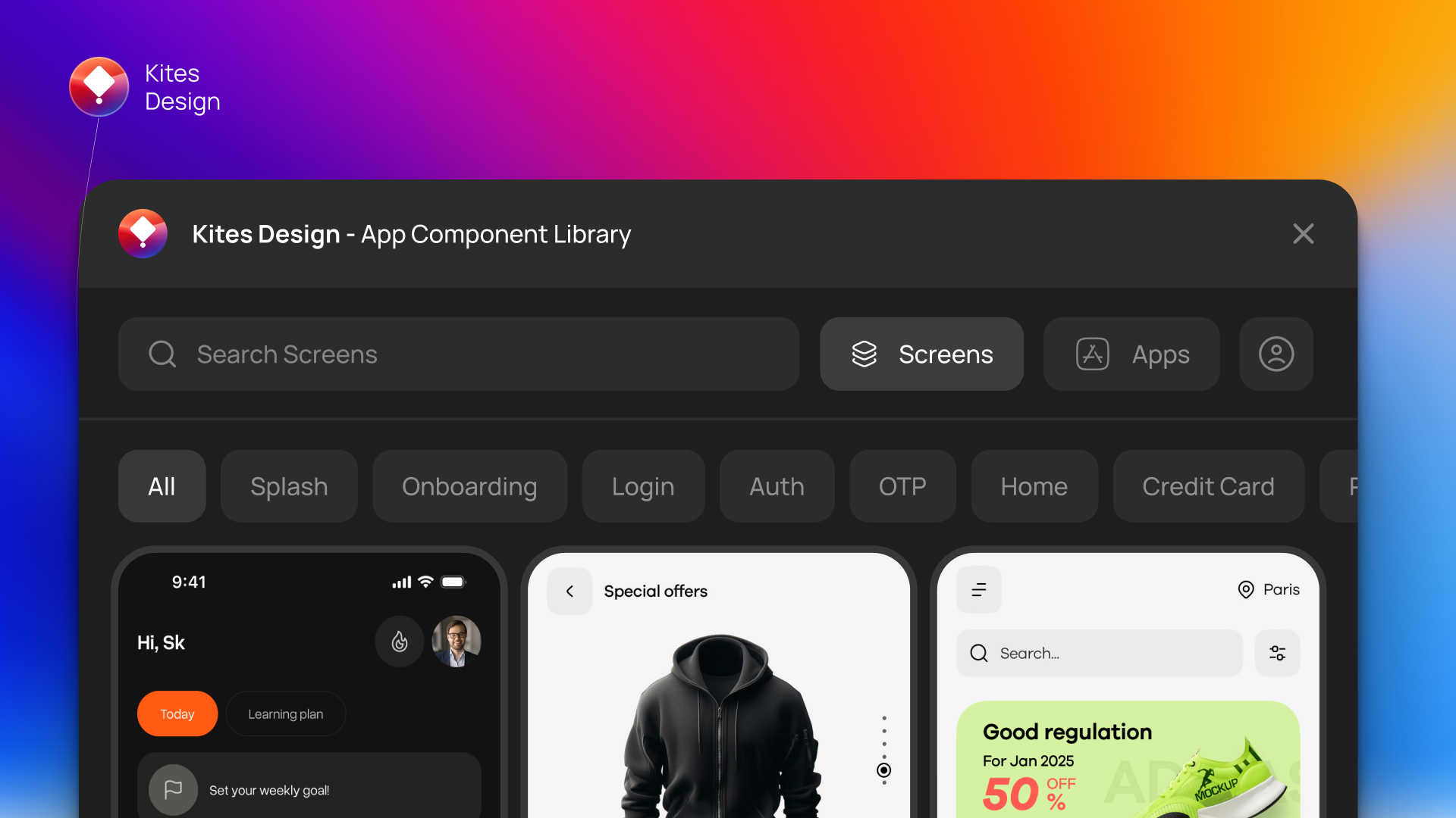 Kites Design - Main screenshot showing features and interface