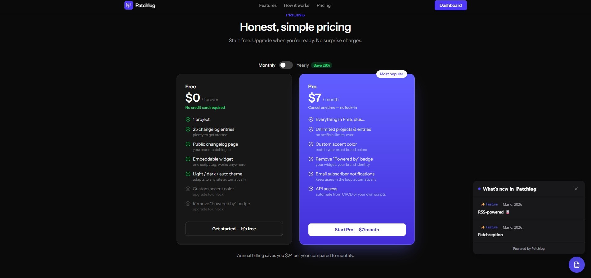 Patchlog - Screenshot 3 showing product features and functionality