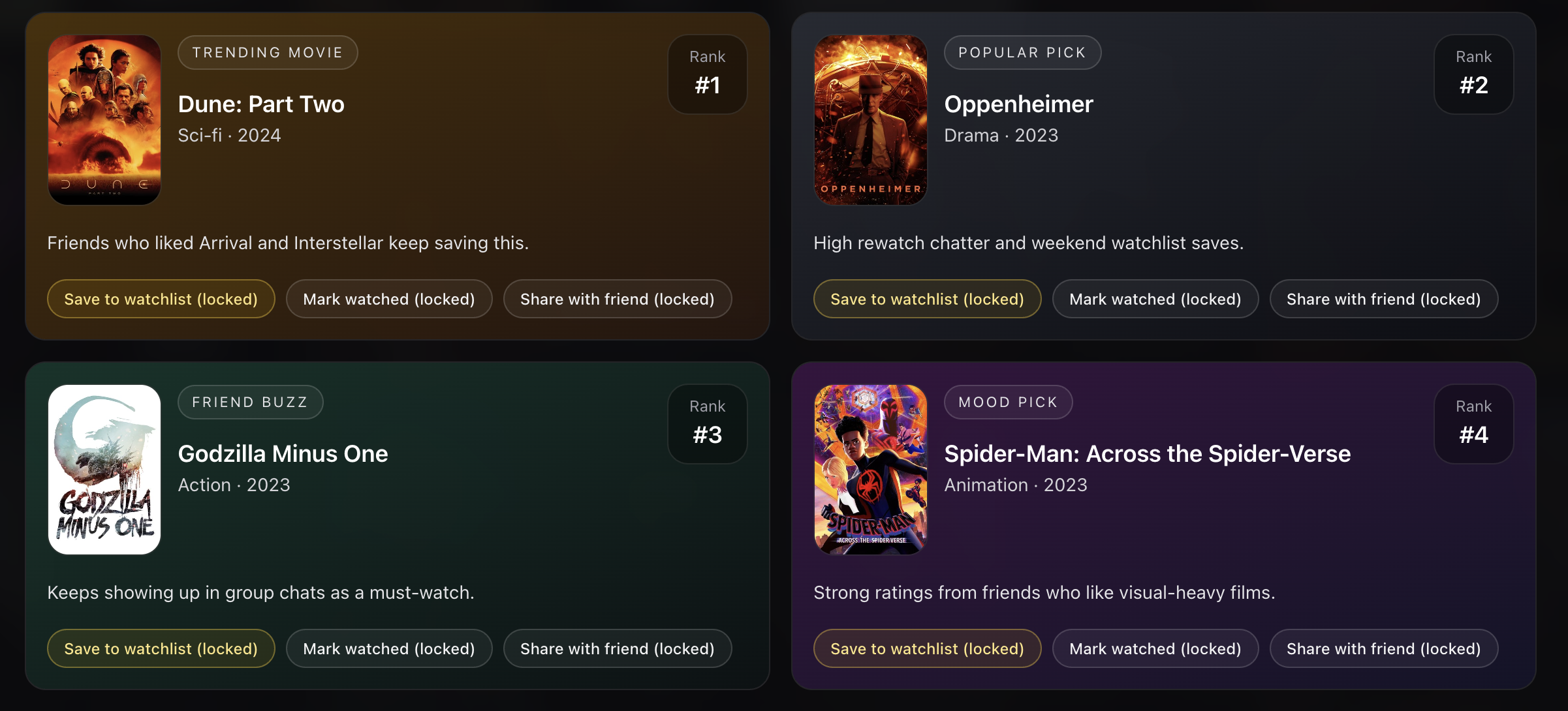 BiB - Binge it bro - Screenshot 2 showing product features and functionality