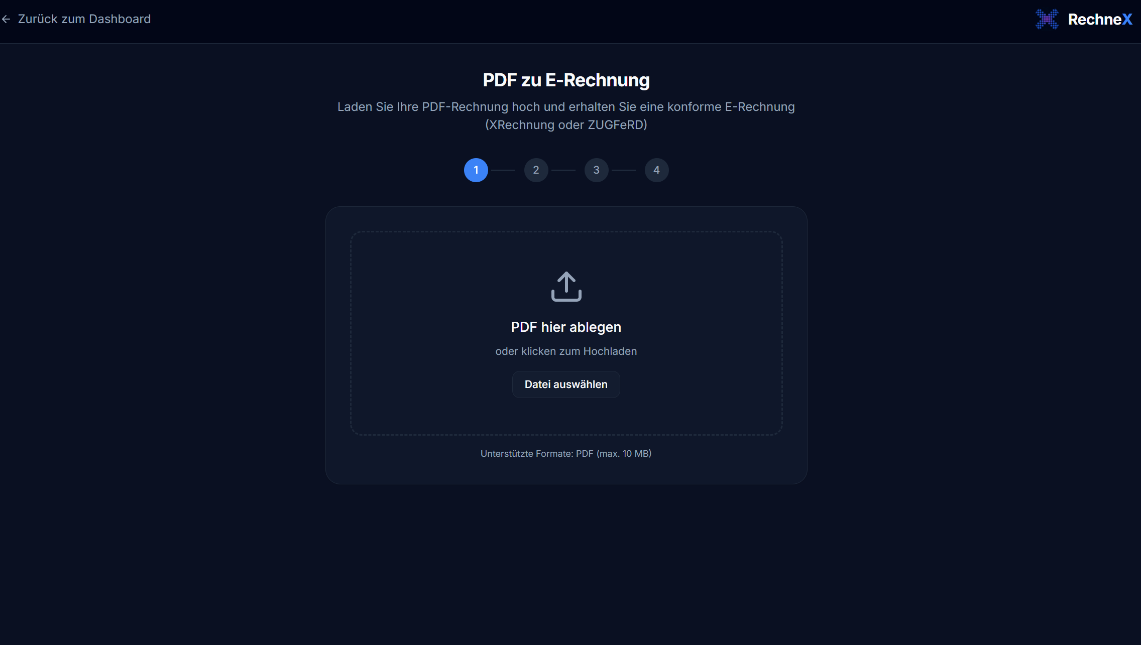 Rechnex - Main product screenshot demonstrating key features and user interface