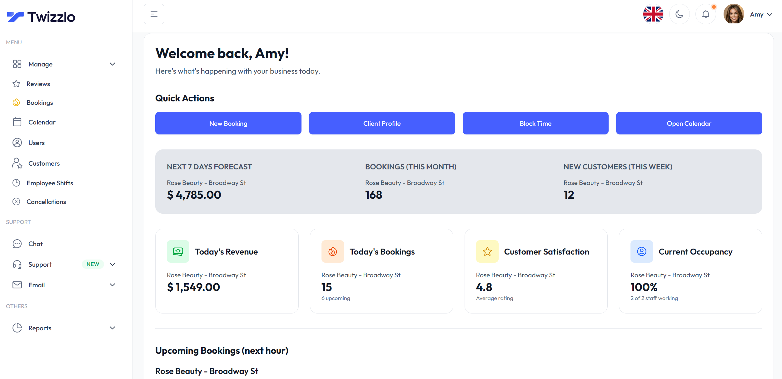 Twizzlo - Main product screenshot demonstrating key features and user interface