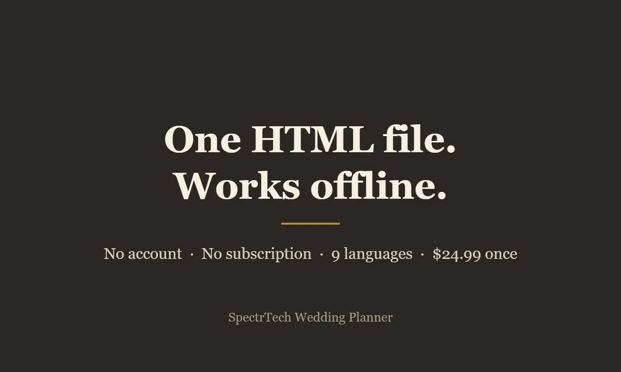SpectrTech Wedding Planner gallery image
