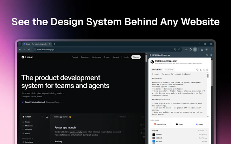DESIGN.md Inspector screenshot 1