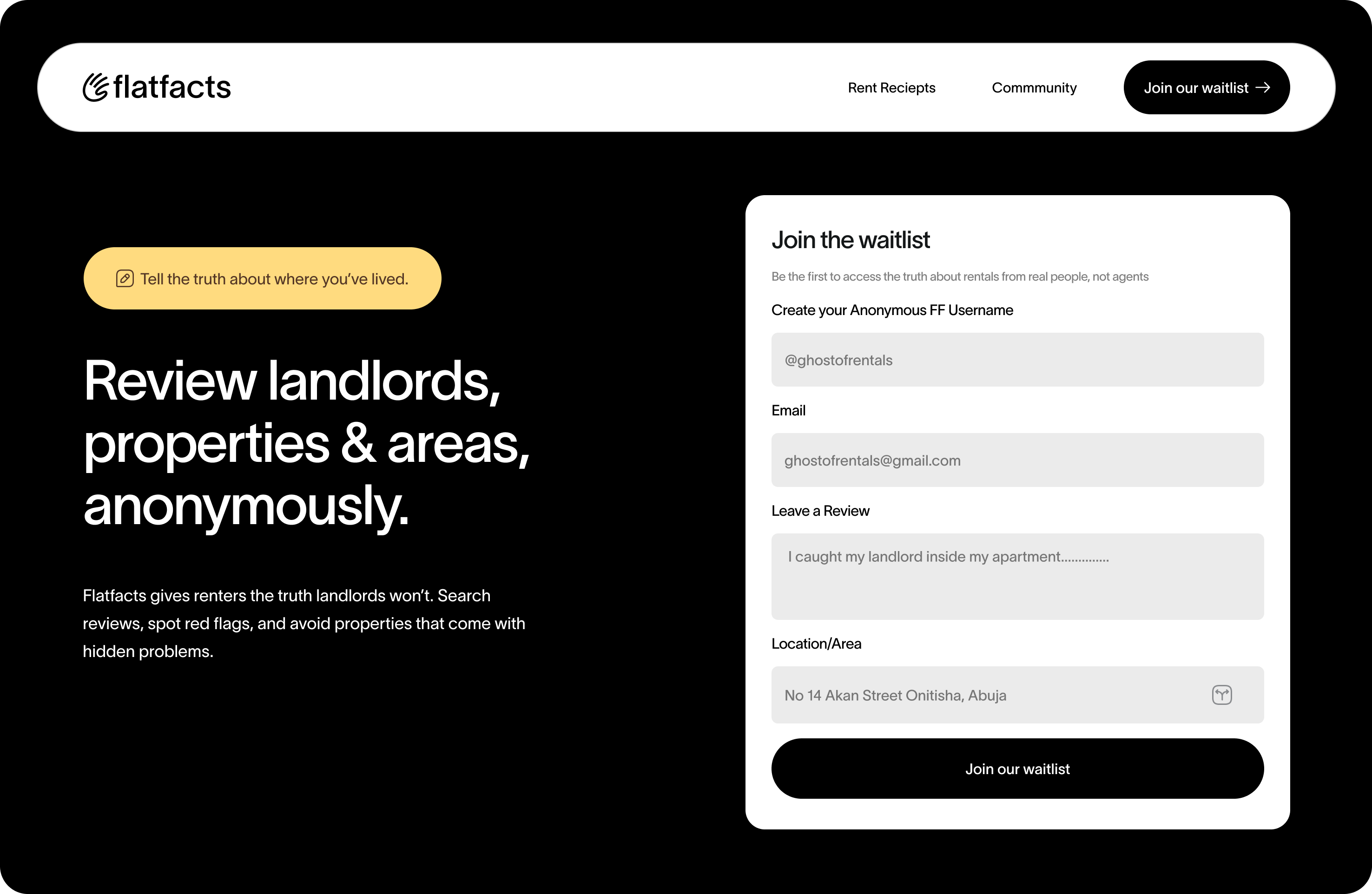 Mídia 1 de Flatfacts - Revise os proprietários, propriedades e áreas, anonimamente.