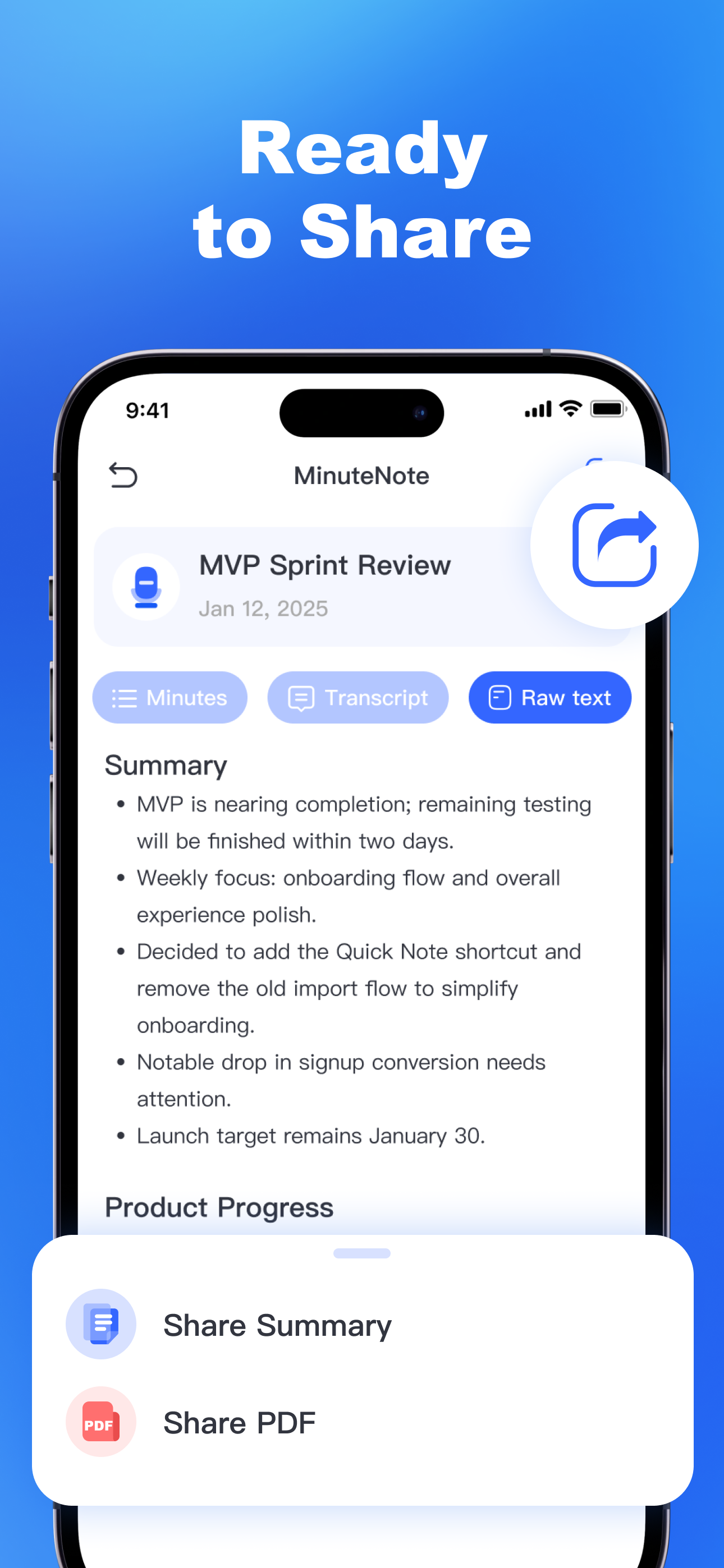 AI Minute Note gallery image