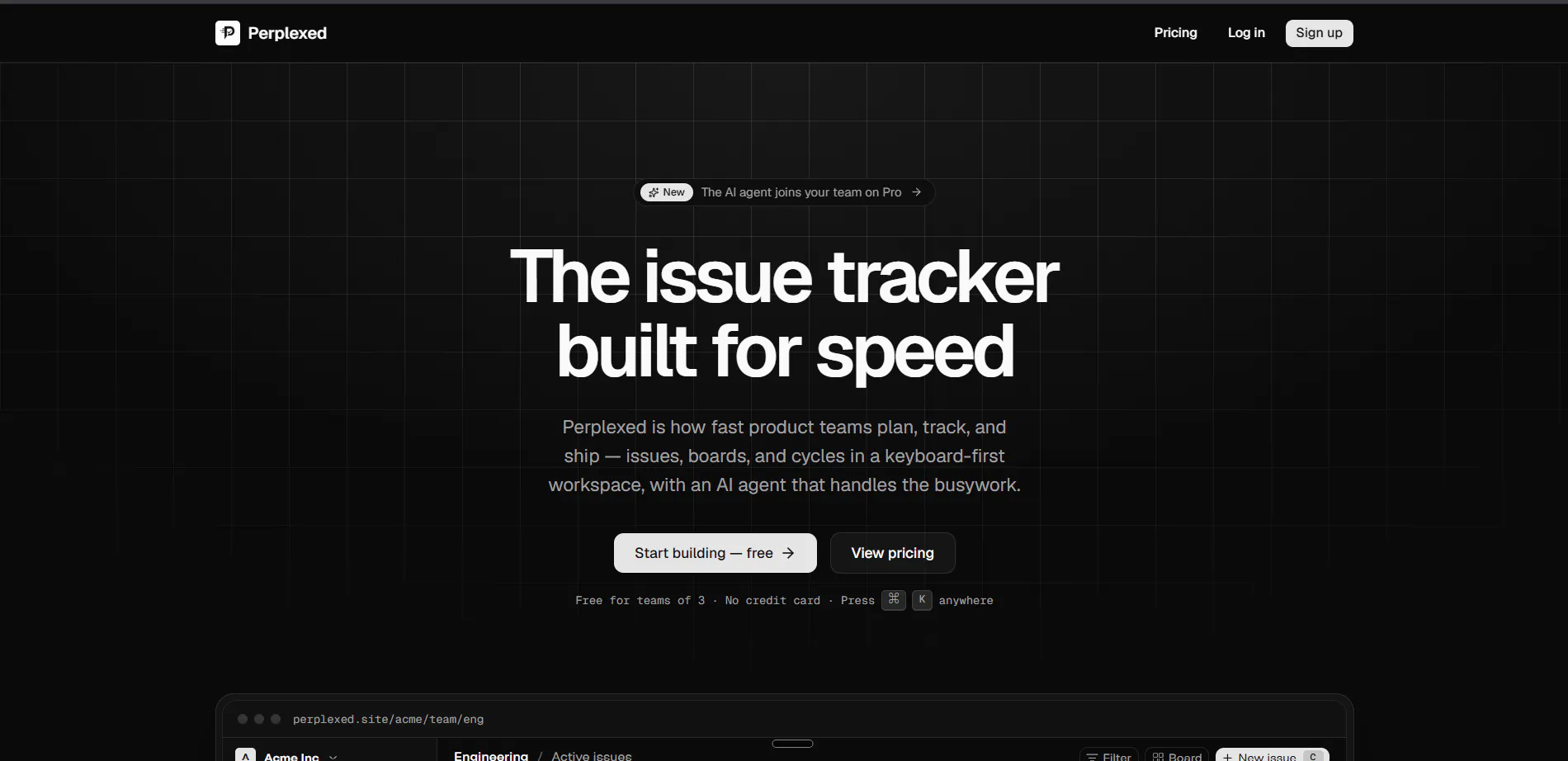Perplexed — The issue tracker for speed gallery image