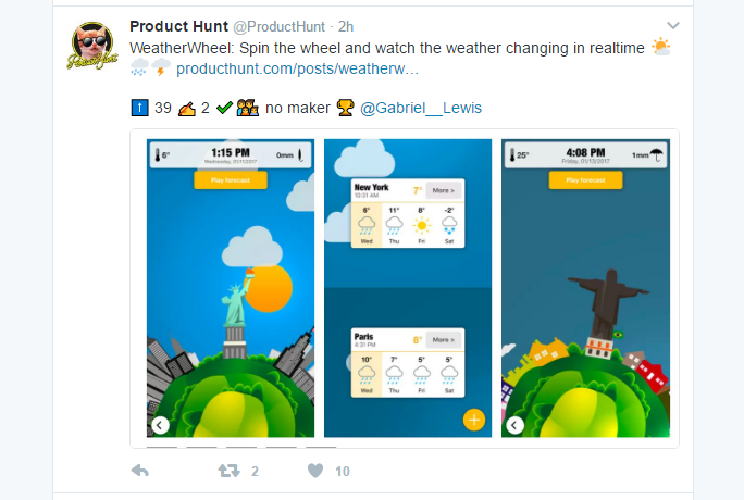 Product Hunt Twitter gallery image