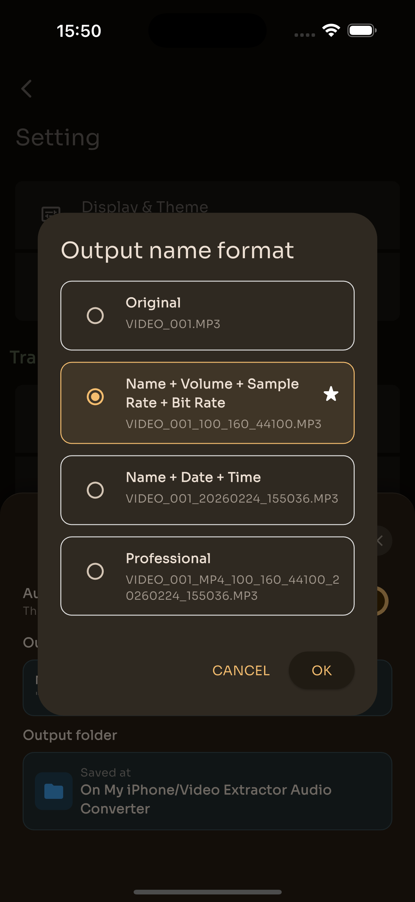 Video Converter & Audio MP3 - Screenshot 5 showing product features and functionality
