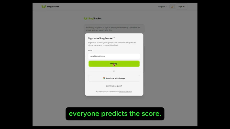 BragBracket screenshot 1 (video preview)