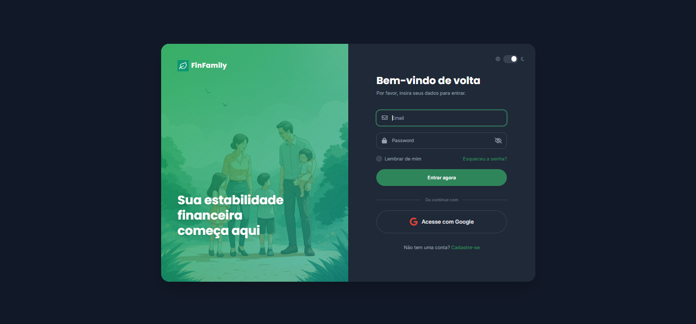 FinFamily - Main product screenshot demonstrating key features and user interface