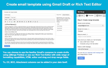 Mail Merge - Google Sheets add-on gallery image