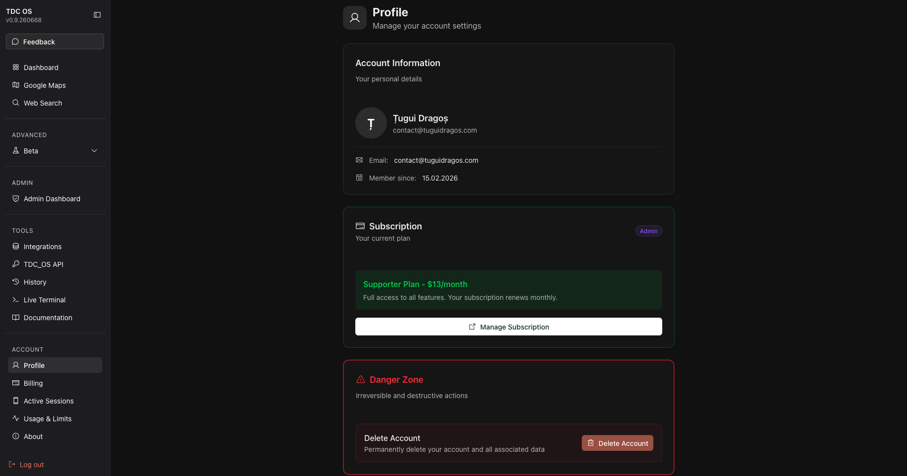 TDC OS gallery image