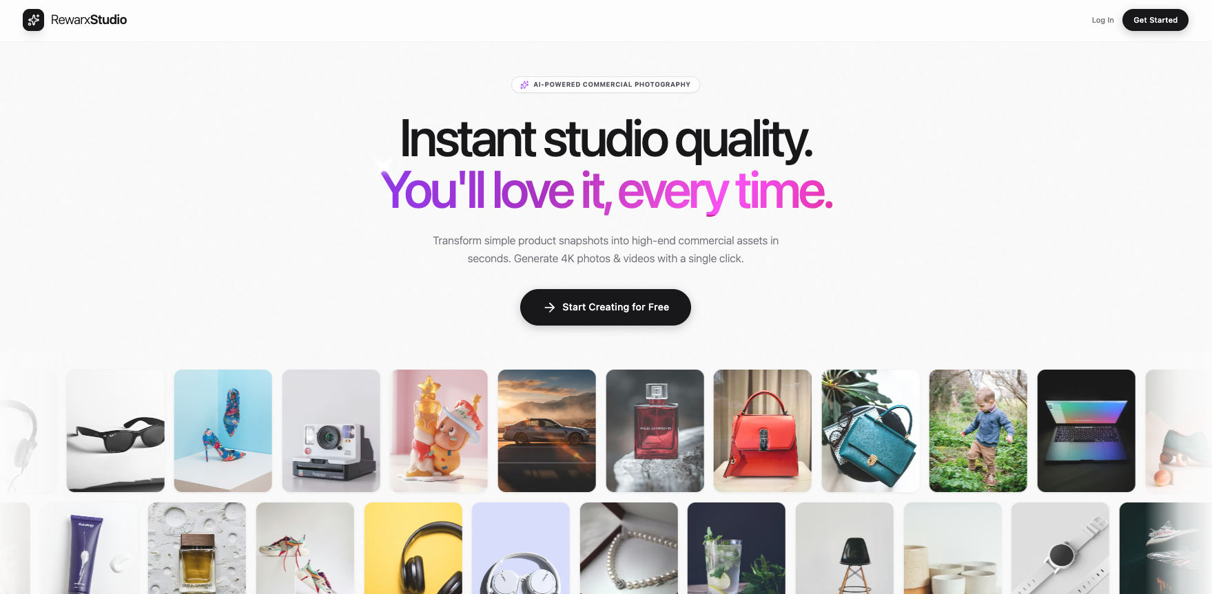 RewarxStudio - Main product screenshot demonstrating key features and user interface