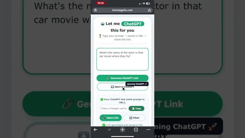 Let me ChatGPT this for you screenshot 1 (video preview)