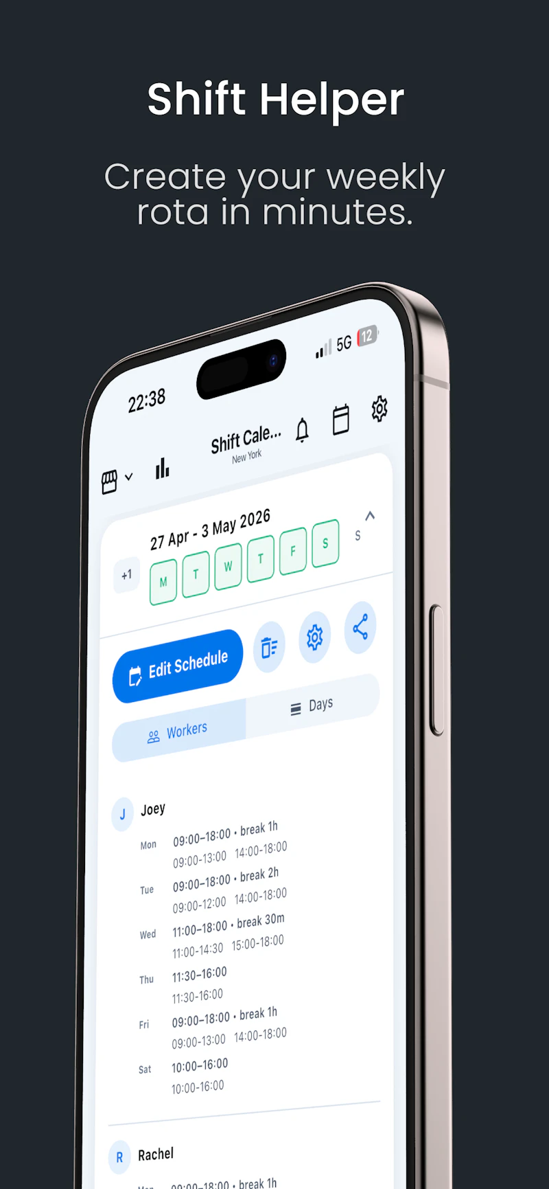 ShiftHelper screenshot 1