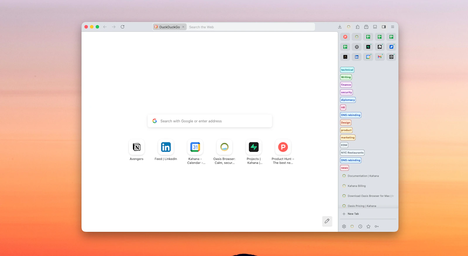 Oasis Browser for Mac screenshot 4