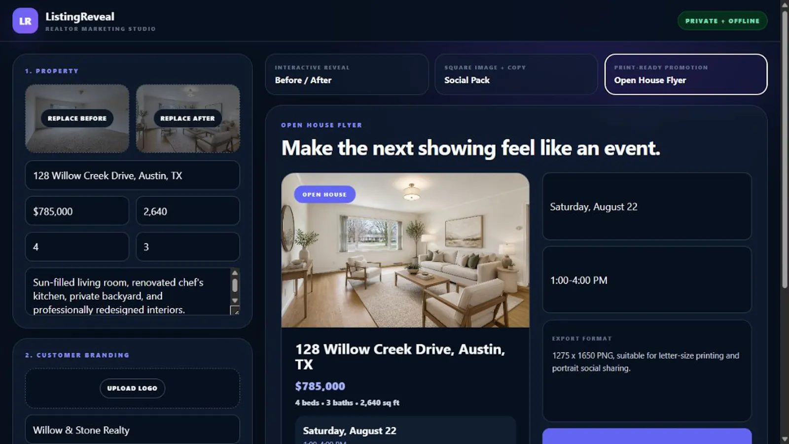 ListingReveal screenshot 2