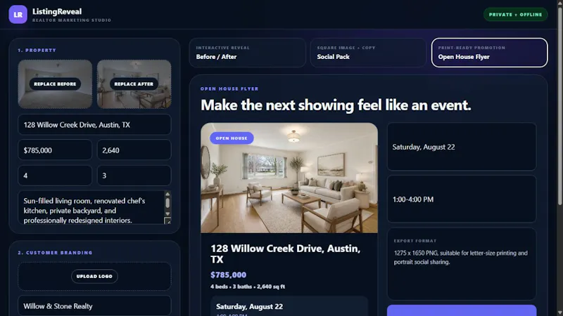 ListingReveal screenshot 2