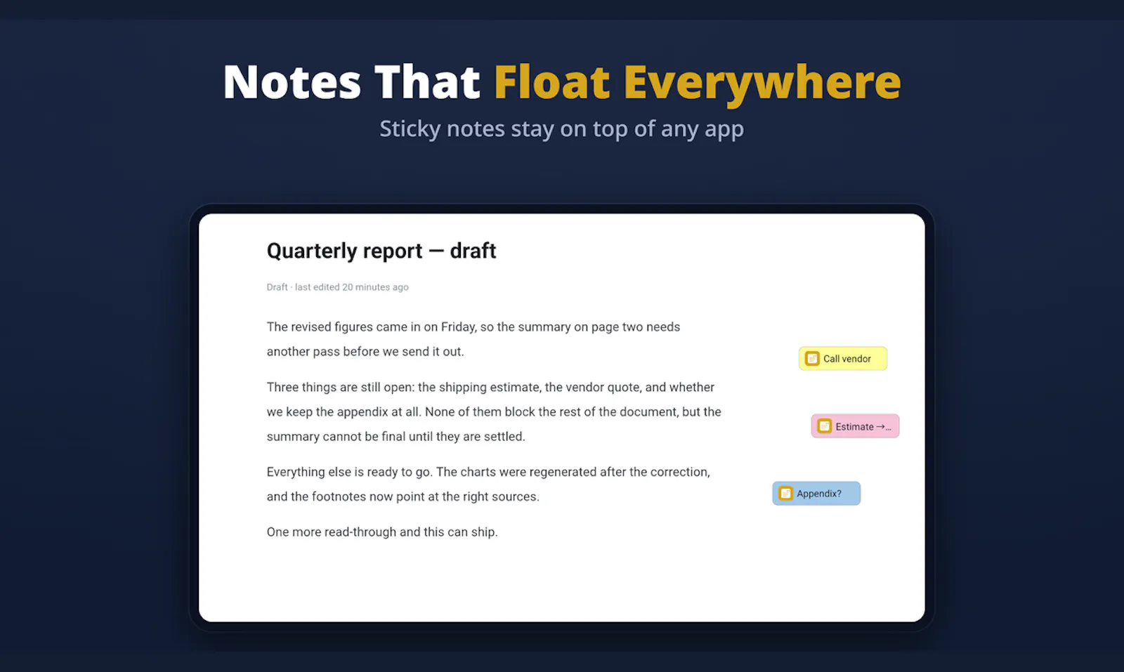 FloatNote+ screenshot 3
