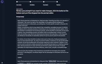 AI-assisted prompt builder gallery image