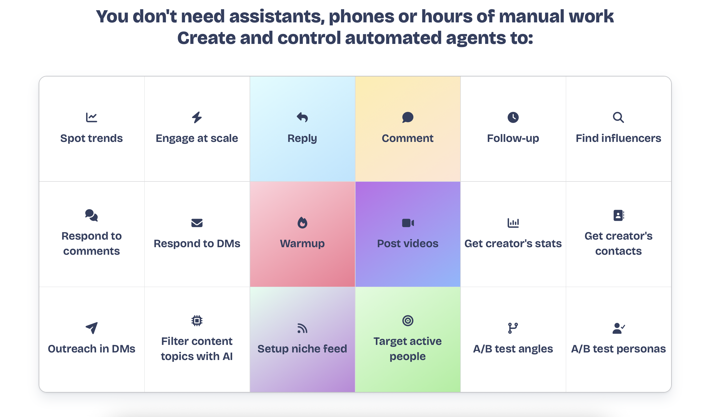 VibeSocial - agent's social media pages gallery image