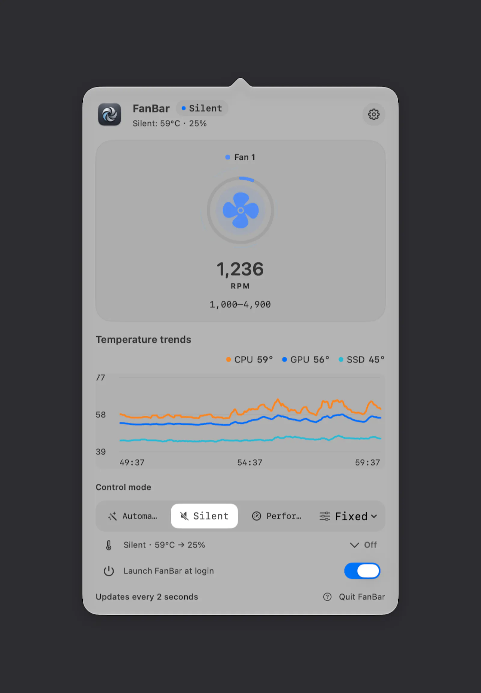 FanBar screenshot 1