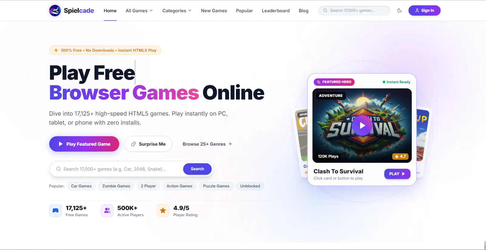SpielCade screenshot 1