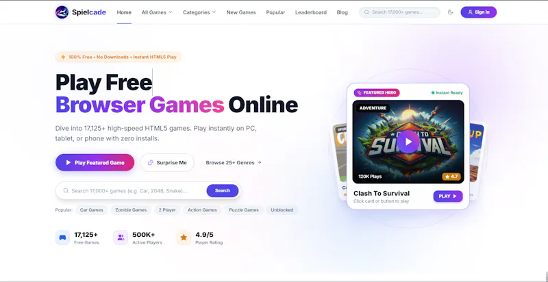 SpielCade screenshot 1