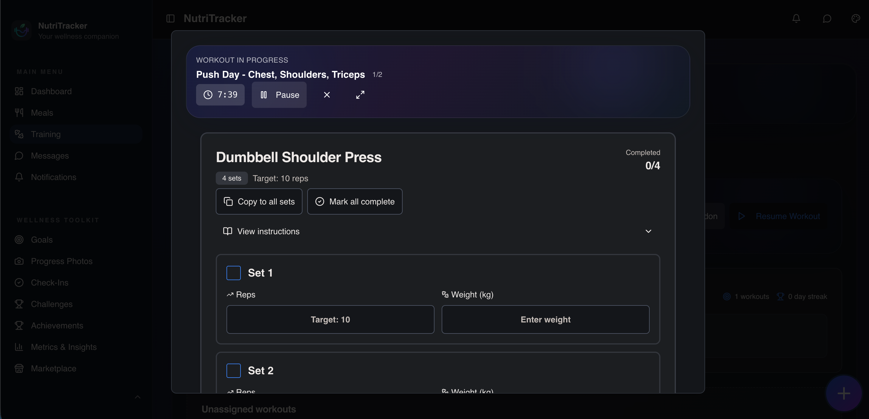 NutriTracker gallery image