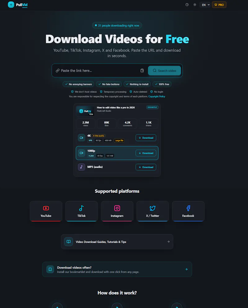 PullVid screenshot 3