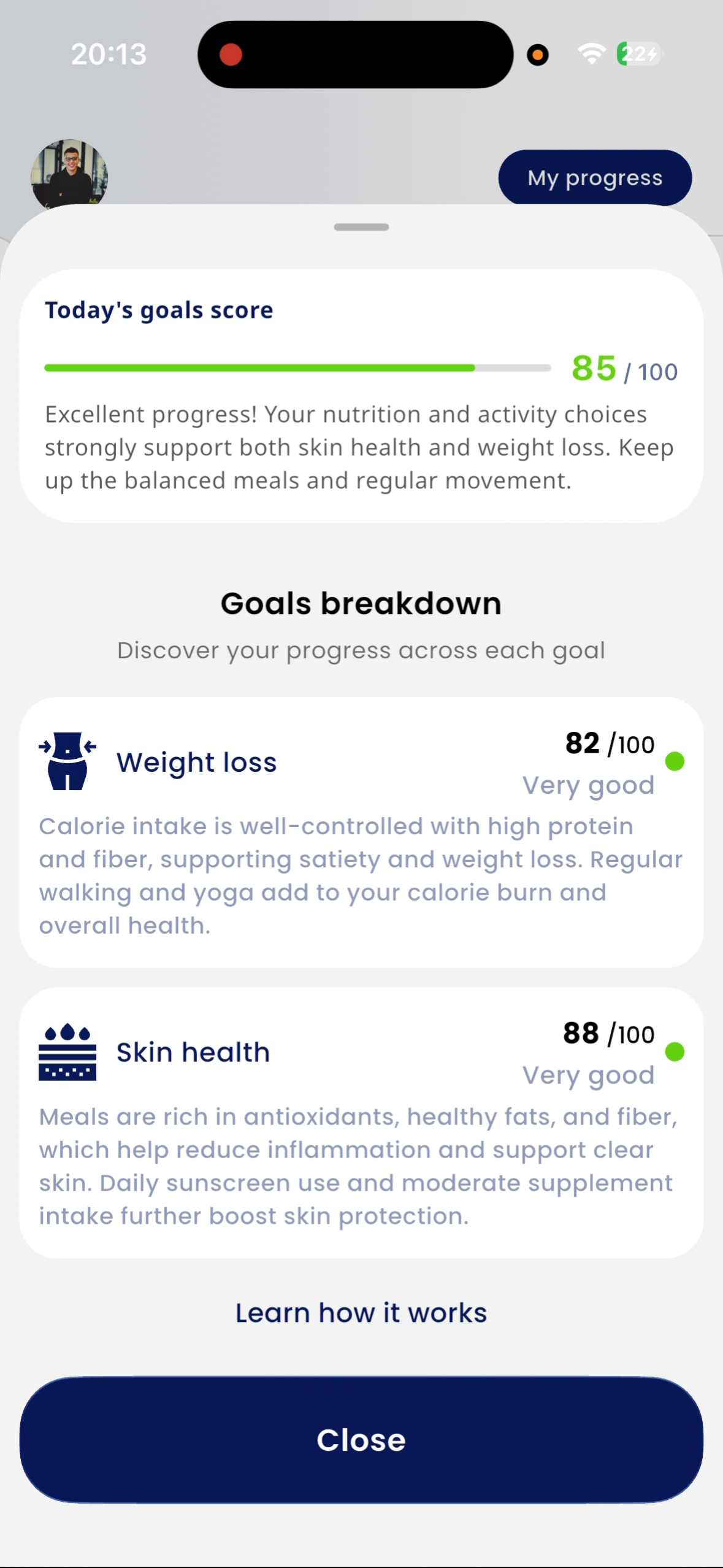 Nutra - Screenshot 4 showing product features and functionality