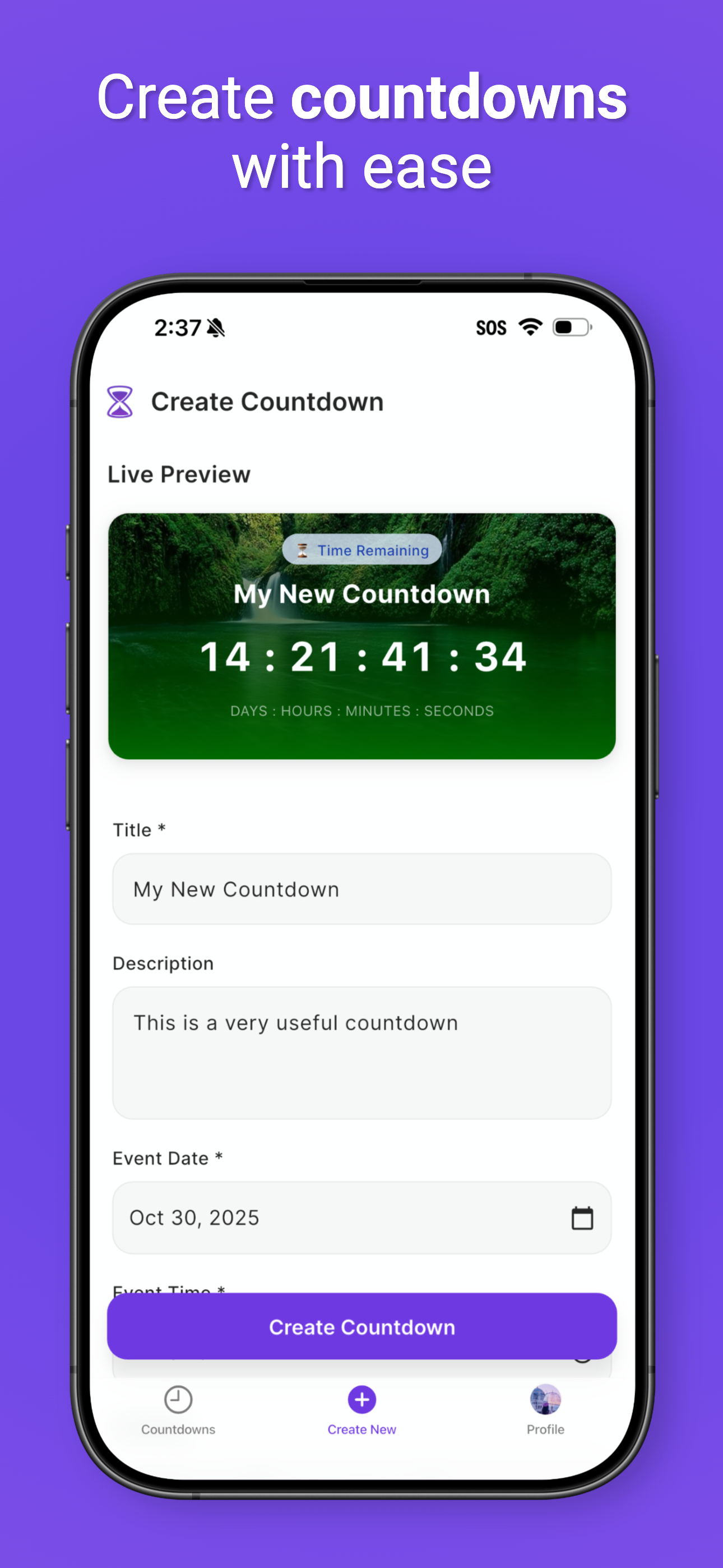 Guru Countdown: Groups - Screenshot 4 showing product features and functionality