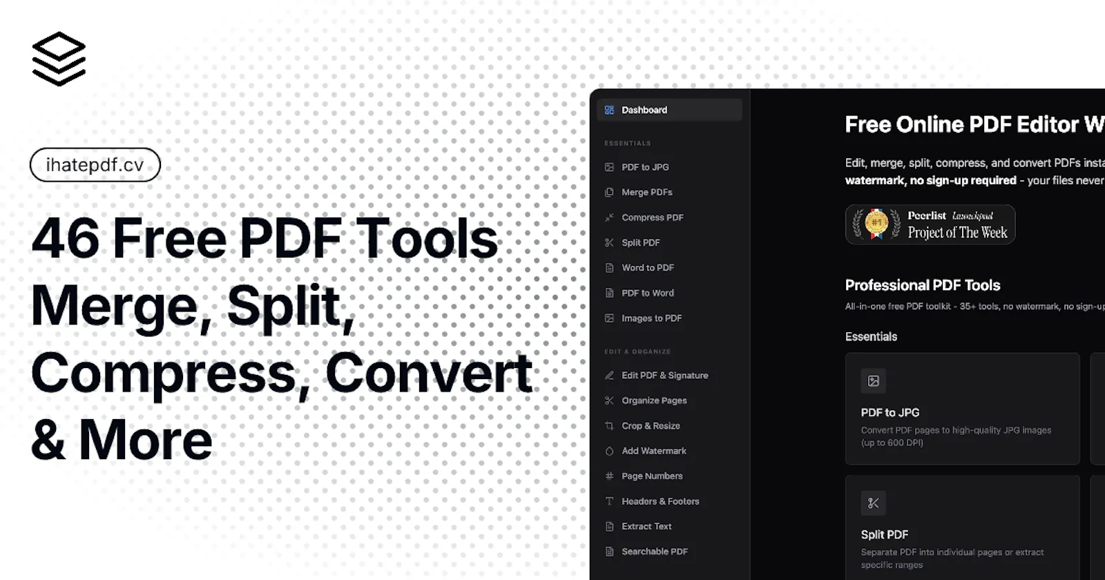 ihatepdf.cv — Privacy-First Workspace screenshot 1