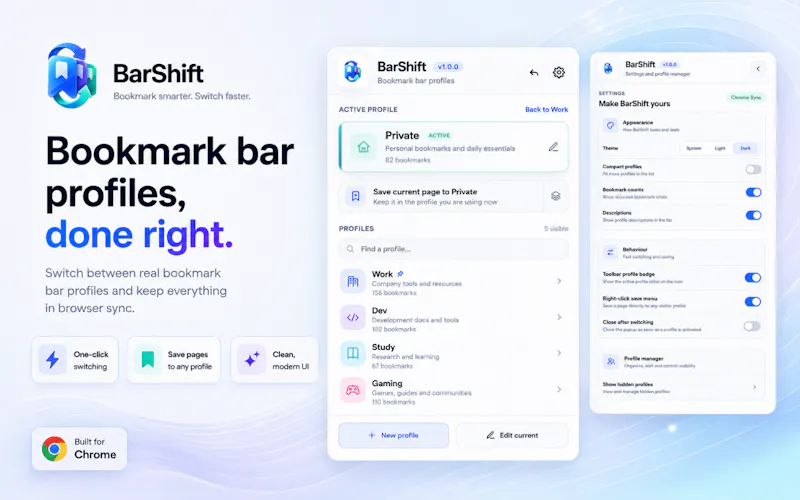 BarShift screenshot 1