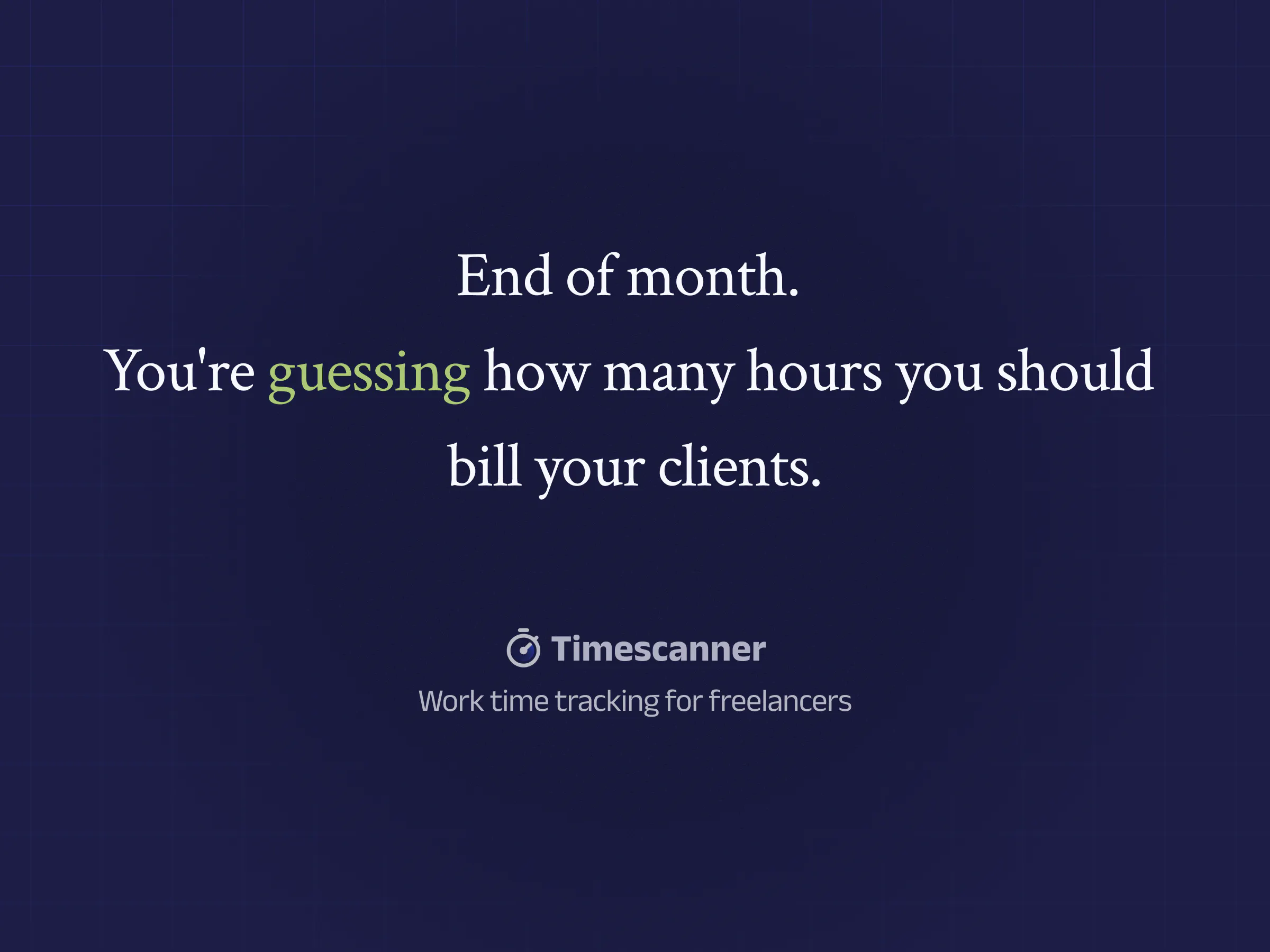 Banner del producto Timescanner