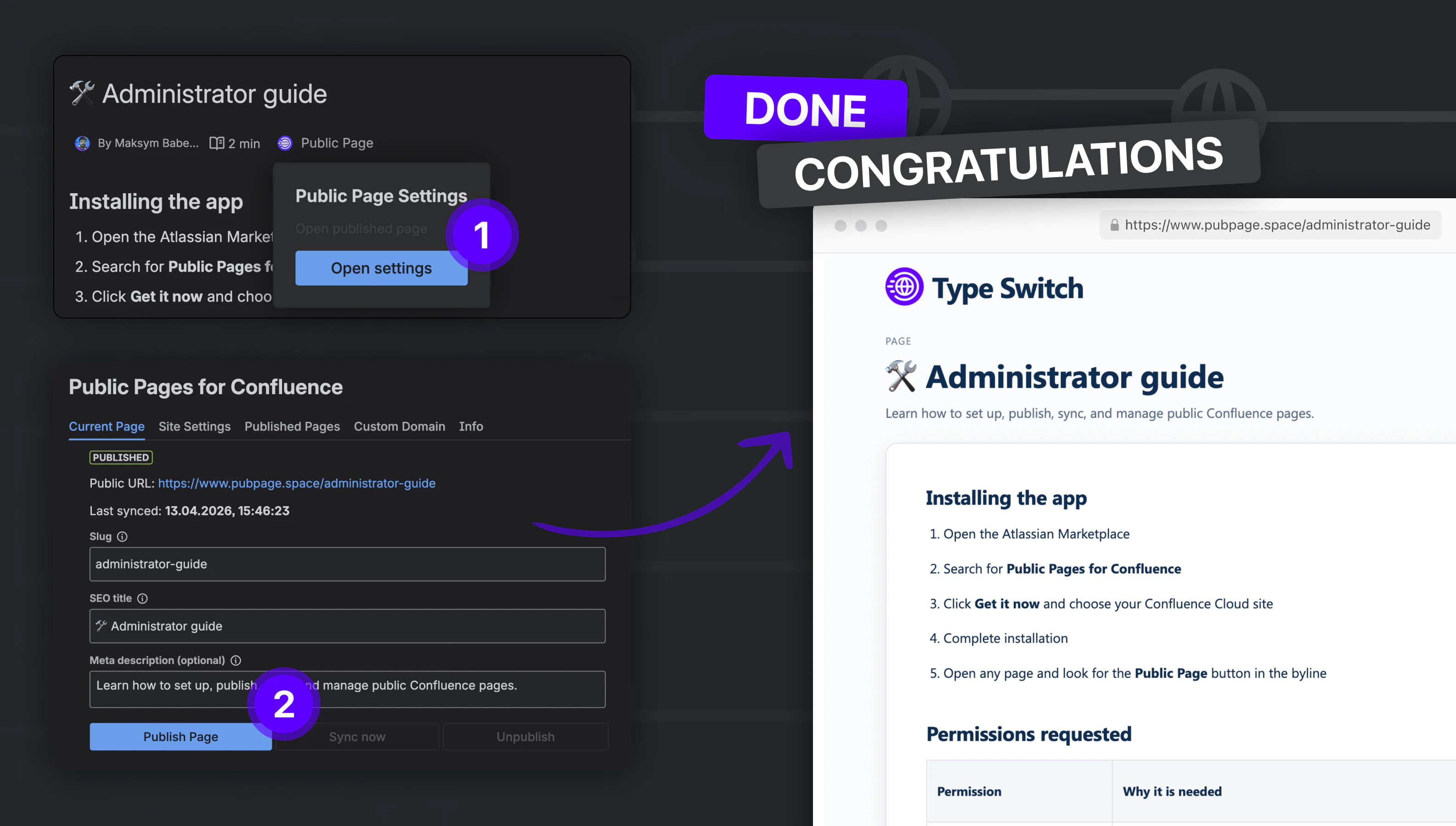 Public Pages for Confluence  screenshot 1