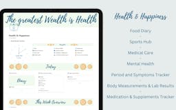 Health & Happiness Notion Template media 1