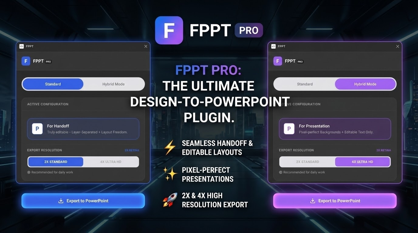 FPPT - Figma to PPT - Screenshot 2 showing product features and functionality