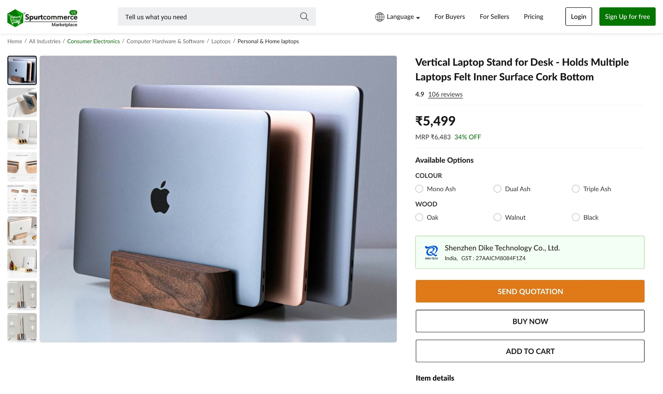 Spurtcommerce v5 - オープンソースNodeJS eコマースマーケットプレイスソリューションメディア8